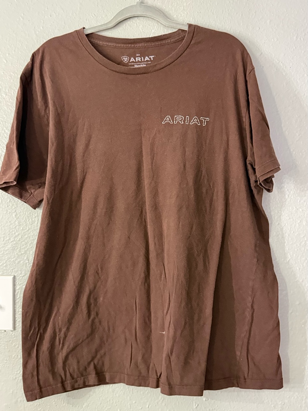 Ariat Men's Rust Brown Short Sleeve Logo Tee